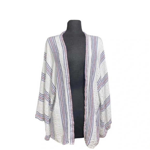 sim & sam Sweaters - Sim & Sam  Bohemian Open Front Kimono Cardigan L/ XL